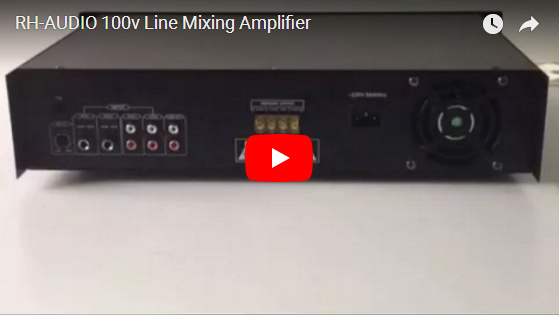 เครื่องผสมสัญญาณ Line Mixer RH-AUDIO 100v