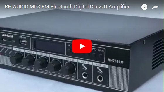 RH AUDIO เครื่องขยายเสียงระบบดิจิตอลคลาสสิค FM Bluetooth FM Class D