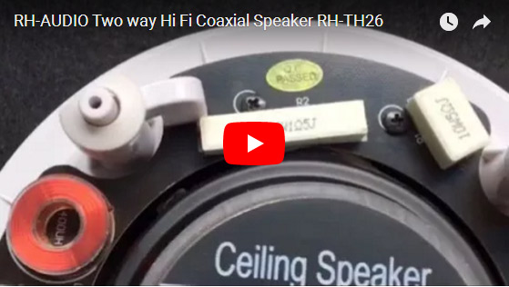 RH-AUDIO Two Way Hi Fi ลำโพงร่วม RH-TH26